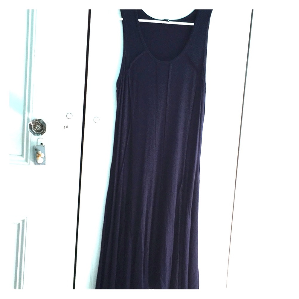 Premise Raw-Seam Blue Black fit ‘n flare Dress L